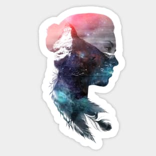 Mountain Woman Sticker